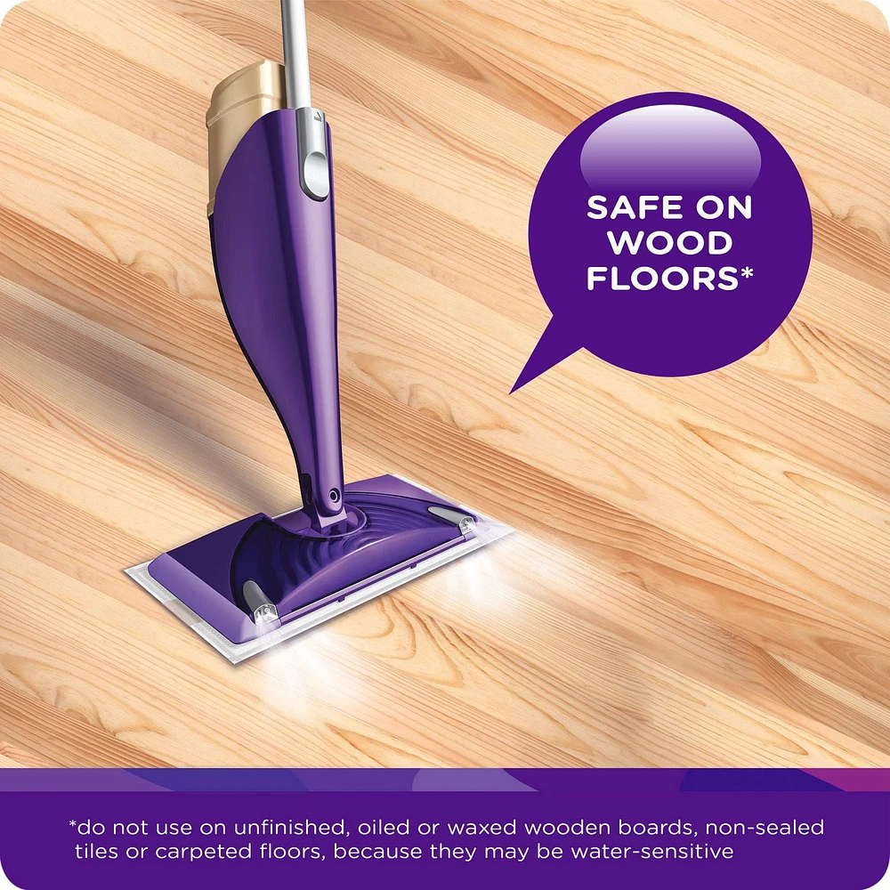 Recharge de nettoyant liquide multi-usages et pour planchers en bois pour balai vaporisateur Swiffer WetJet, Lavande vanillée et réconfort