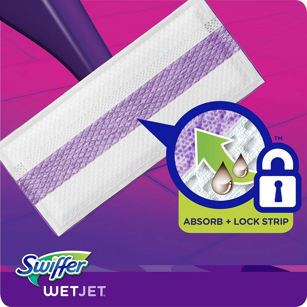 Swiffer WetJet Multi Surface Floor Cleaner Spray Mop Pad Refill, 12 Count