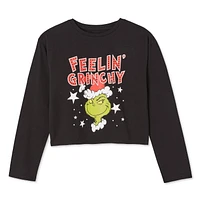 The Grinch Girls' Long Sleeve Tee, Sizes XS-XL