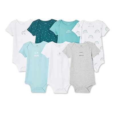 George Infants' Gender Inclusive Bodysuit 7-Pack, Sizes 0-12 months