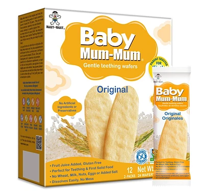 Biscottes de riz originales Mum-Mum par Hot-Kid pour bébé 24 biscottes, 50 g