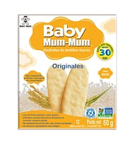 Biscottes de riz originales Mum-Mum par Hot-Kid pour bébé 24 biscottes, 50 g