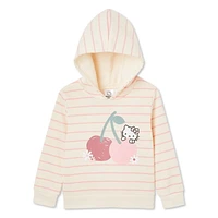 Haut à capuchon Hello Kitty pour petites filles Tailles 2T-5T