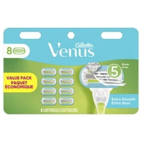 Gillette Venus Extra Smooth Women's Razor Blade Refills, 8 Count