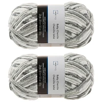 MAINSTAYS COZY CHENILLE 2 PACK BABY GRAYS YARN