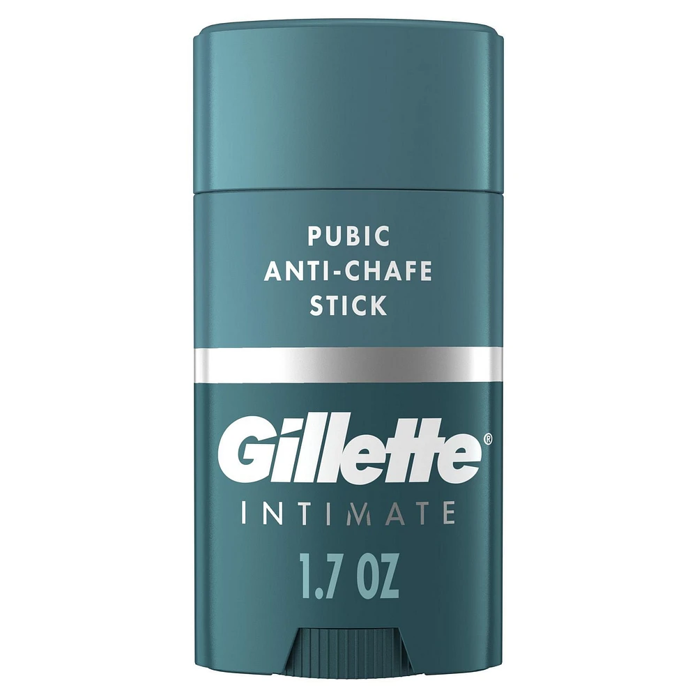 Gillette Intimate Pubic Anti-chafe Stick, Reduces Rubbing and Irritation, Pubic Anti-Chafing For Men, Easy Application, Dermatologist Tested, 1 CT