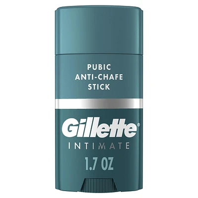 Gillette Intimate Pubic Anti-chafe Stick, Reduces Rubbing and Irritation, Pubic Anti-Chafing For Men, Easy Application, Dermatologist Tested, 1 CT