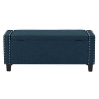 CorLiving Boston Storage Fabric Ottoman