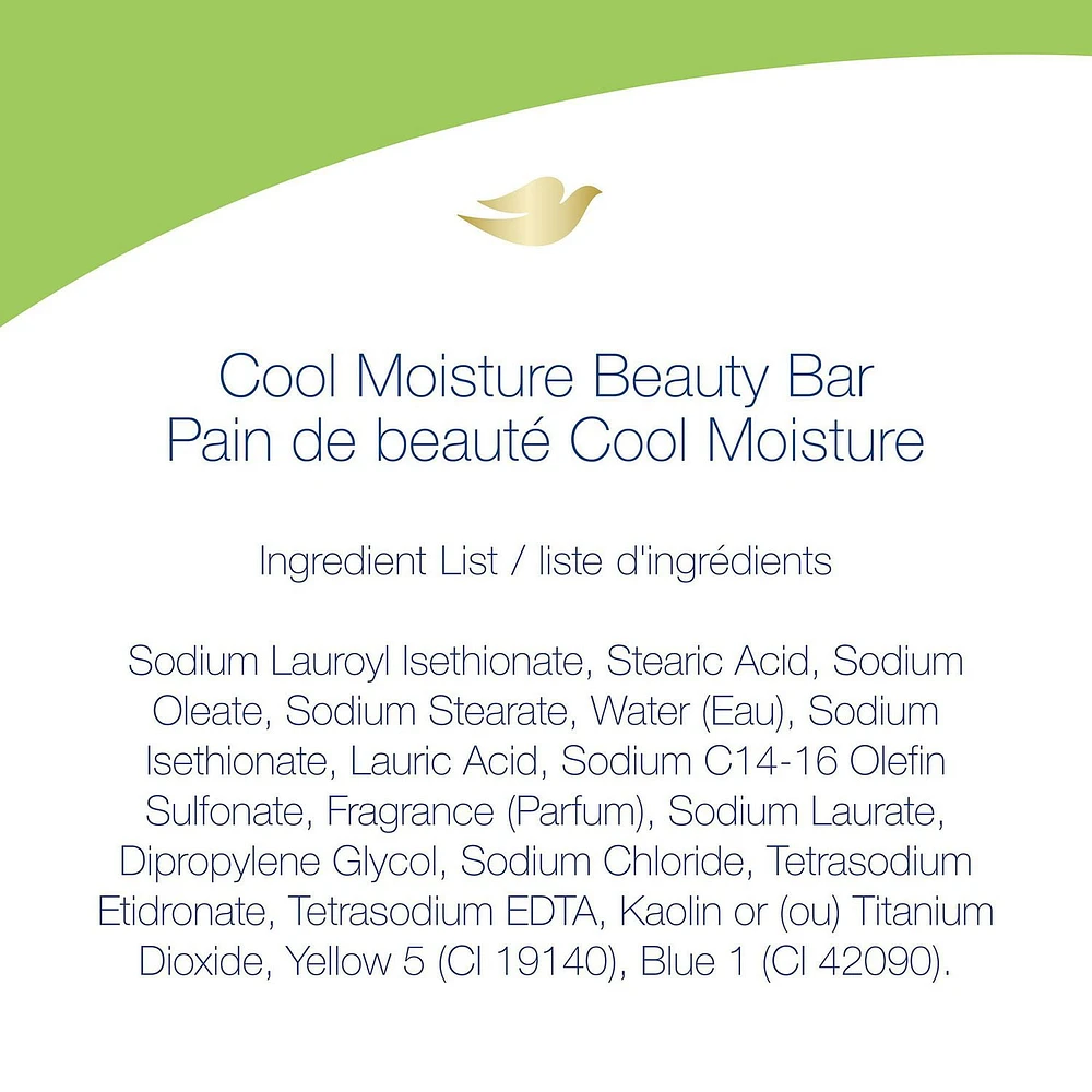 Dove Skin Care Cucumber and Green Tea Beauty Bar, 4x106g