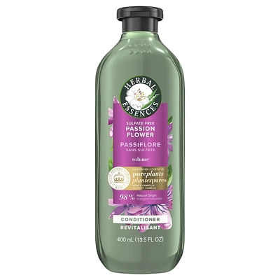 Herbal Essences Passion Flower Sulfate Free Conditioner, Volumizing, with Certified Camellia Oil and Aloe Vera, For All Hair Types, Especially Fine Hair, 400ML