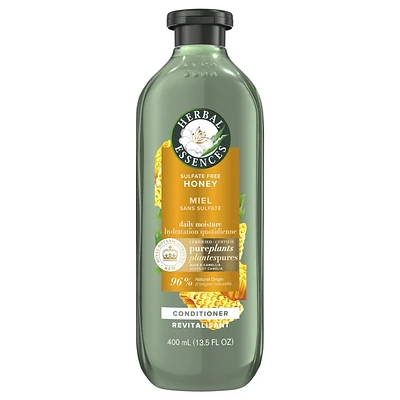 Herbal Essences Honey Daily Moisture Sulfate Free Conditioner, Protects and Nourishes Dry Hair, with Certified Camellia Oil and Aloe Vera, For All Hair Types, Especially Dry Hair, 400ML