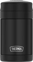 Thermos Vacuum Insulated Stainless Steel 16 Oz Food Jar with Folding Spoon, 16 Oz,  Black Jar