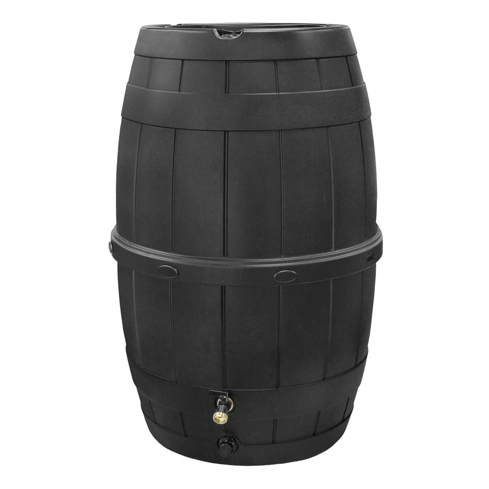 Garden Central 39 Gallon Knock Down Rain Barrel, Made in Canada from 100% Recyled Material