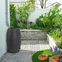 Garden Central 39 Gallon Knock Down Rain Barrel, Made in Canada from 100% Recyled Material