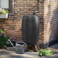 Garden Central 39 Gallon Knock Down Rain Barrel, Made in Canada from 100% Recyled Material