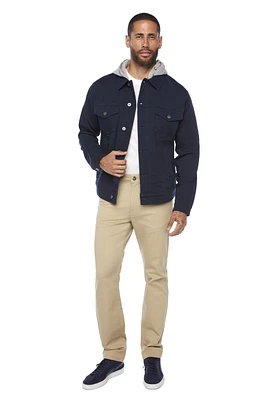 Jeaniologie ™ Men's Denim Jacket With Built-In Hood