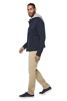 Jeaniologie ™ Men's Denim Jacket With Built-In Hood