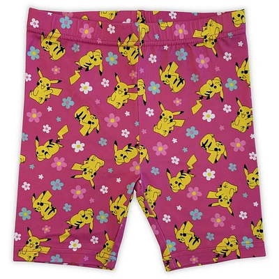 Pokemon Short cycliste imprimé pour fille.