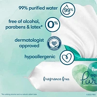 Pampers Aqua Pure Sensitive Baby Wipes 6X Pop-Top, 336CT