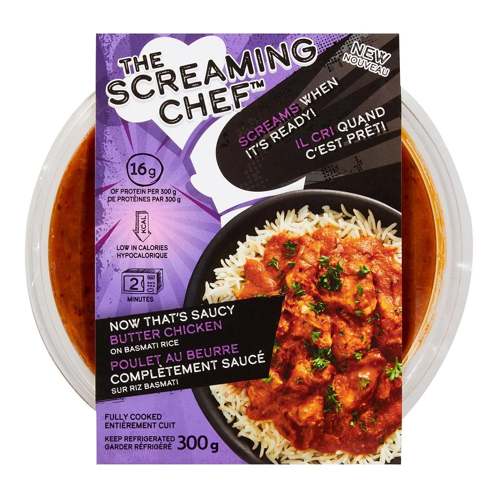 The Screaming Chef Now That’s Saucy Butter Chicken On Basmati Rice Bowl, 300 g