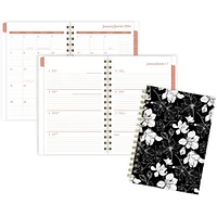 Cambridge® Small Weekly/Monthly Black & White Floral Planner, Planner