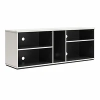 Novogratz Shadow Gaming TV Stand, White and Matte Black