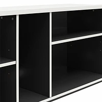 Novogratz Shadow Gaming TV Stand, White and Matte Black