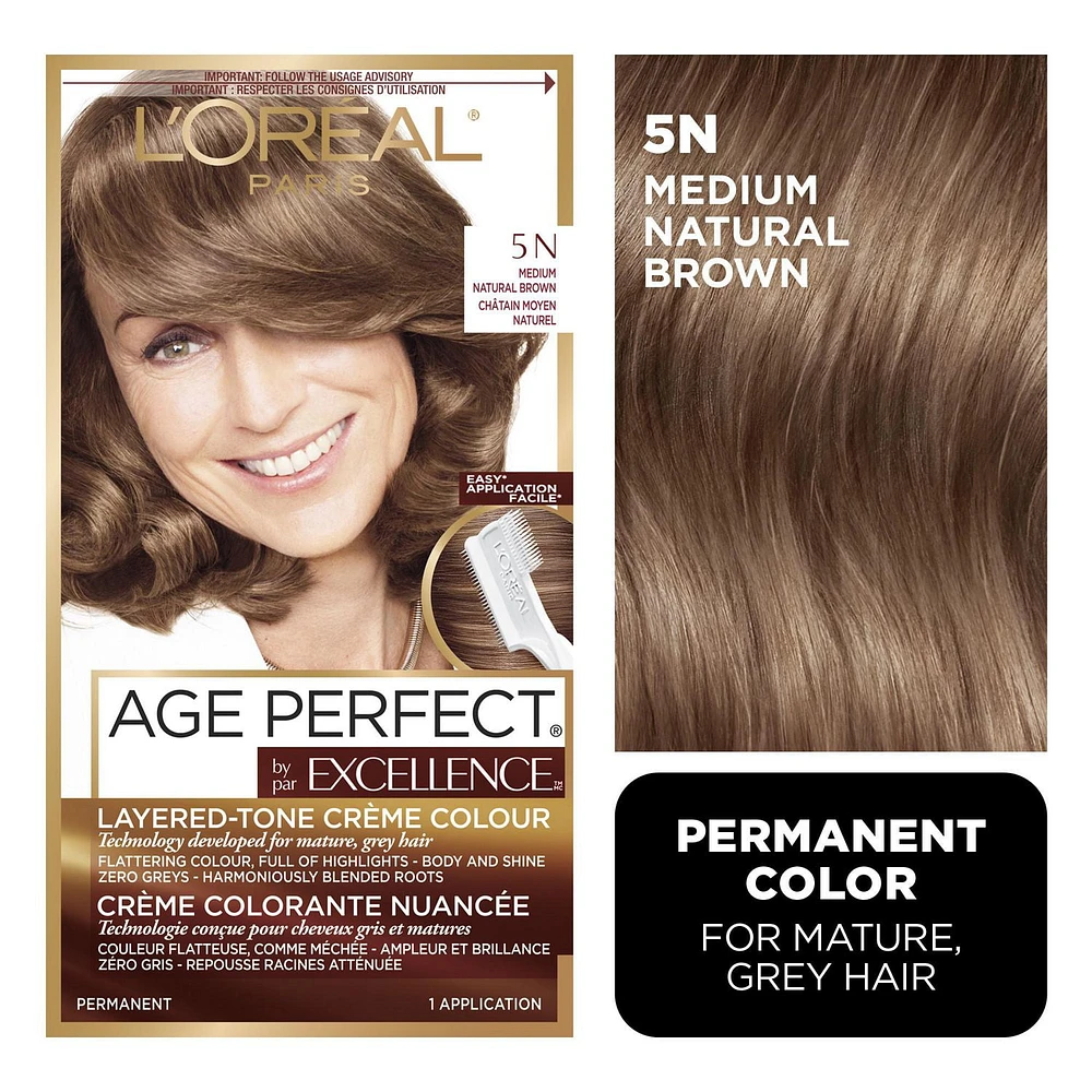 L'Oréal Paris Excellence Age Perfect Hair Dye, Thicker, Fuller Hair