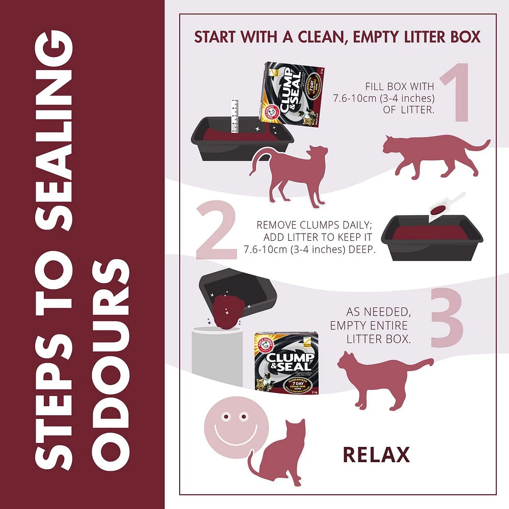 Litière Agglomérante et Scellante d'Arm & Hammer Multi-Chat pour chats 17,2 kg
