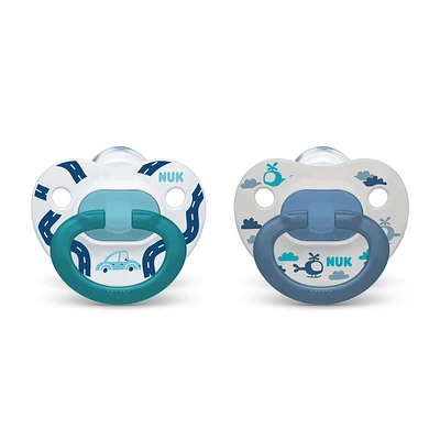 Suces orthodontiques NUK 18 à 36 mois, paquet de 2.