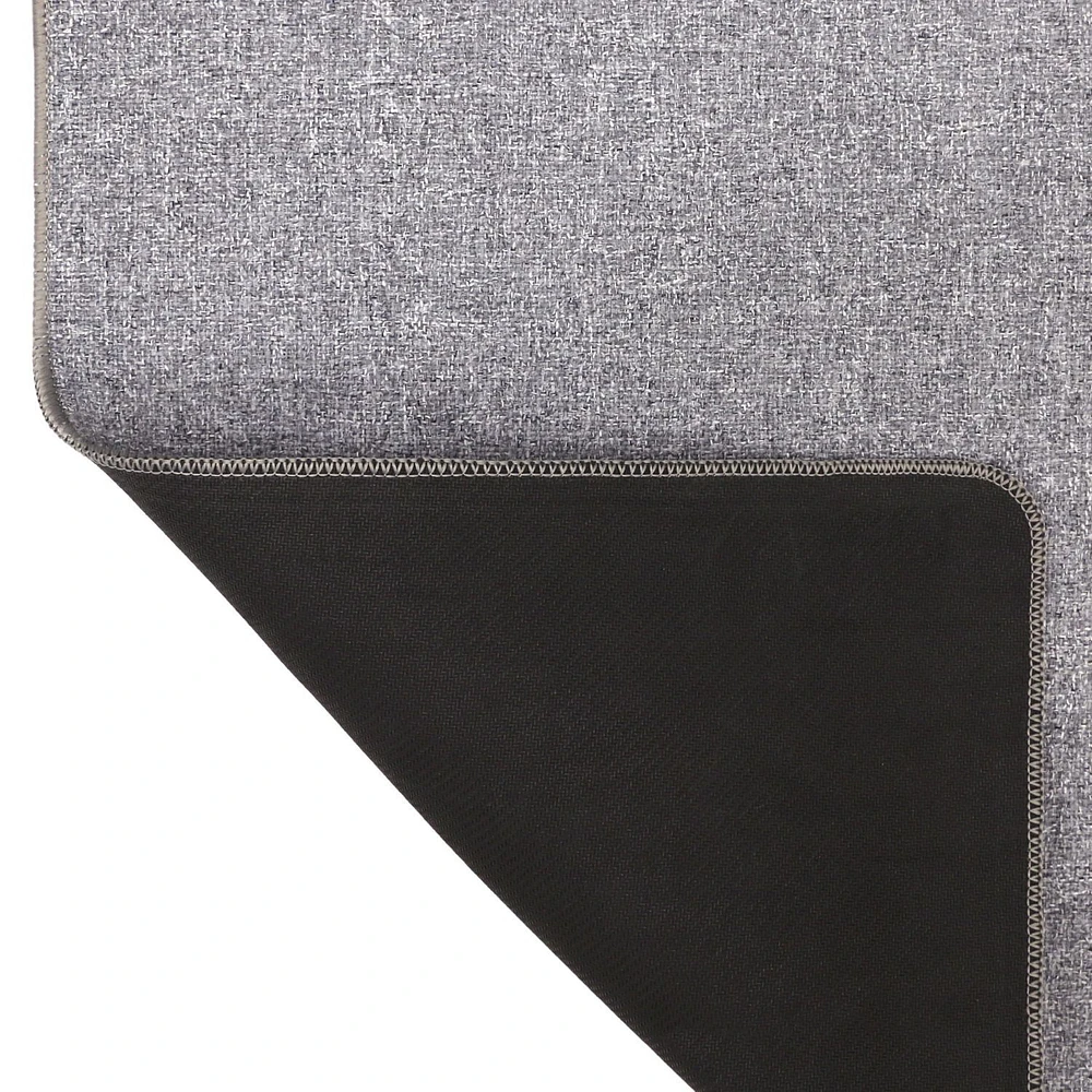 3-ft x 4-ft Wicklow Grey Woven Mat, Low profile floormat