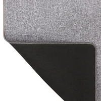 3-ft x 4-ft Wicklow Grey Woven Mat, Low profile floormat