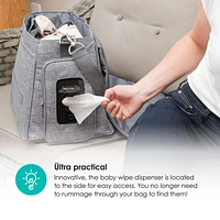 bblüv - Ültra - Complete Diaper Bag (Charcoal)