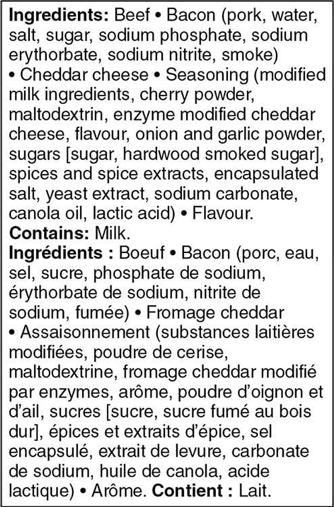 Burgers de bœuf bacon et cheddar, Mon marché fraîcheur