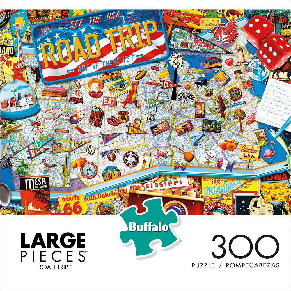 Buffalo Games - Large Piece - Road Trip - 300 Piece Jigsaw Puzzle