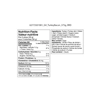 Great Value Bacon-Style Turkey, 375 g