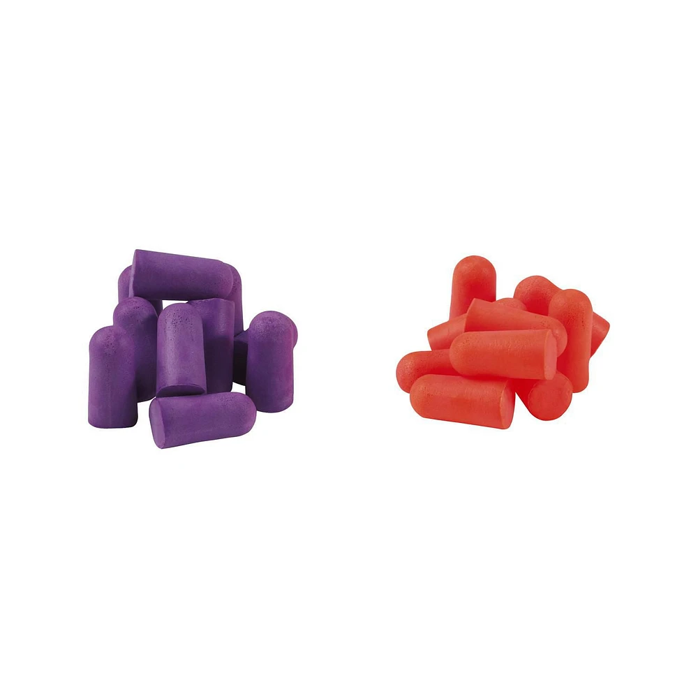 3M™ Disposable Earplugs 92059H80-DC, 32 dB NRR, Purple & Orange, Disposable Earplugs