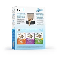 Litière agglomérante Catit Go Natural! Multi-chats à base de cosses de pois, parfum de vanille, 6,4 kg