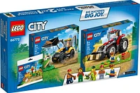 LEGO City Big Wheel Gift Set 66772, 2 in 1 Tractor and Construction Digger Building Toy Plus Farm Garden & Scarecrow Bonus Pack, Great  Christmas Gift for Boys and Girls Ages 5 and up