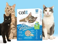 Litière agglomérante Catit Go Natural! Multi-chats à base de cosses de pois, parfum de vanille, 6,4 kg