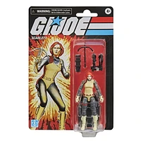 G.I. Joe Retro Collection Scarlett Toy 3.75-Inch-Scale Collectible Action Figure with Multiple Accessories, Toys for Kids Ages 4 and Up