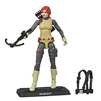 G.I. Joe Retro Collection Scarlett Toy 3.75-Inch-Scale Collectible Action Figure with Multiple Accessories, Toys for Kids Ages 4 and Up