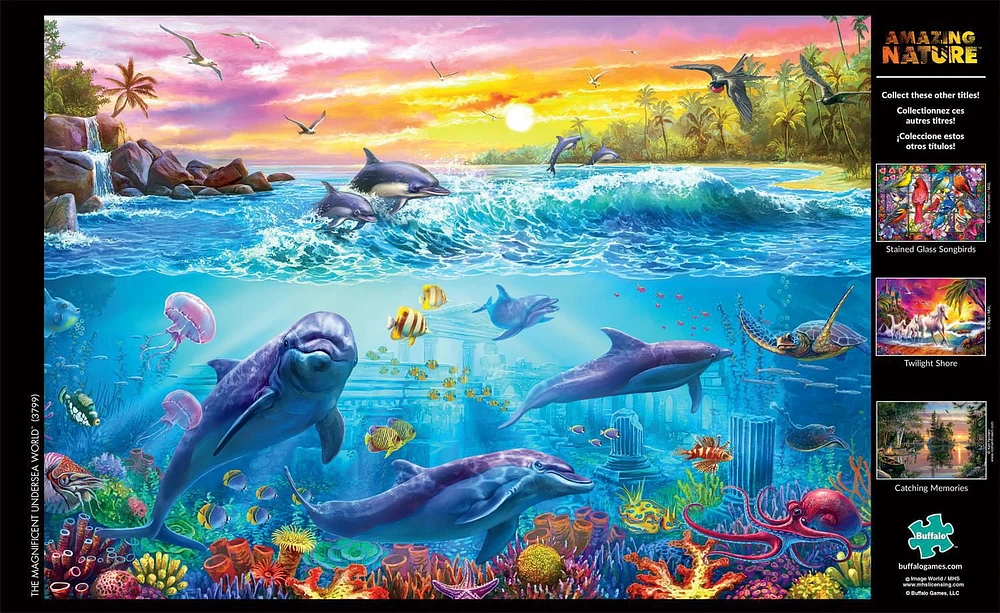 Buffalo Games - Amazing Nature - The Magnificent Undersea World - 500 Piece Jigsaw Puzzle