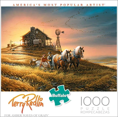 Buffalo Games - Terry Redlin - For Amber Waves of Grain - 1000 Piece Jigsaw Puzzle