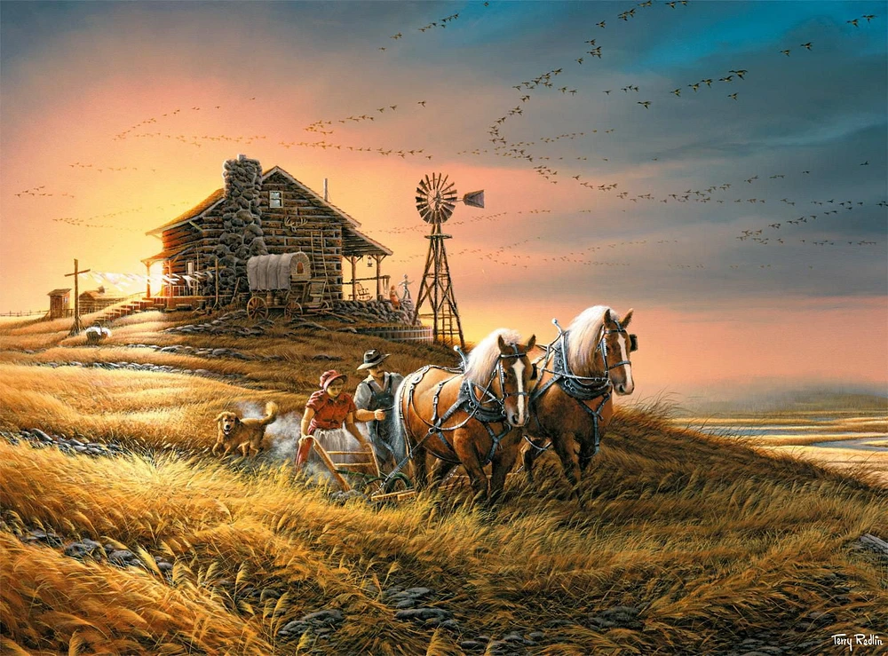 Buffalo Games - Terry Redlin - For Amber Waves of Grain - 1000 Piece Jigsaw Puzzle