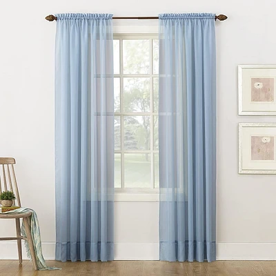 SUN TEXTILE VOILE ROD POCKET CURTAIN