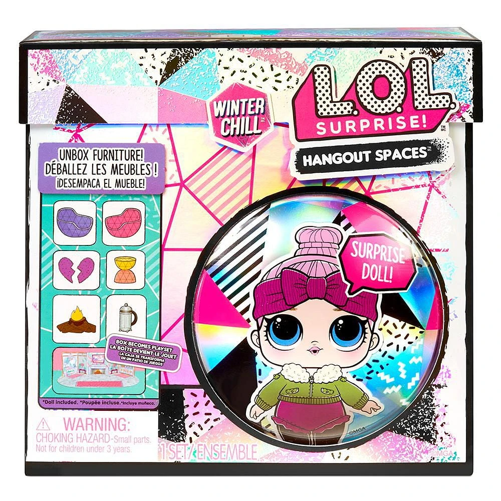 LOL Surprise Winter Chill™ Hangout Spaces™ Furniture Playset with Cozy Babe Doll