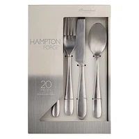 Hampton Forge Monique Mirror Flatware Set, 20 Piece Set