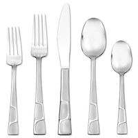 Hampton Forge River Frosted Flatware Set, 20 Piece Set