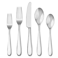 Hampton Forge Monique Mirror Flatware Set, 20 Piece Set